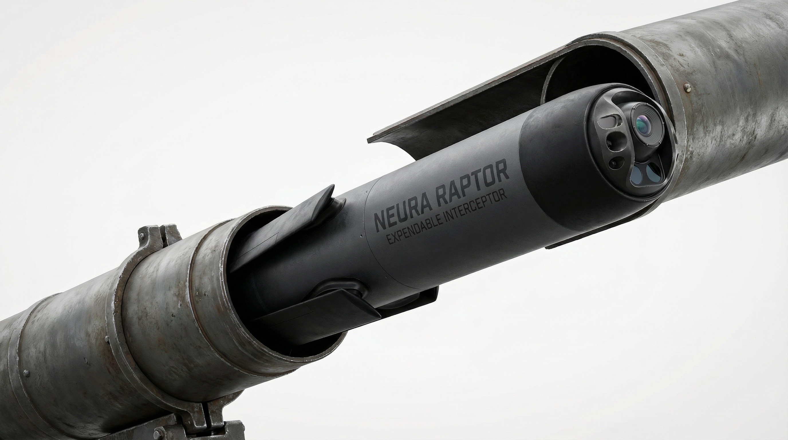 Raptor in launch tube, folded